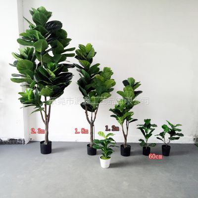 仿真绿色植物 塑料花琴叶榕盆栽 居家阳台办公装饰 设计师推荐