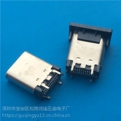TYPE C 180ʽ USB 3.1ĸ ϸ߶9.3mm SMT PCB-