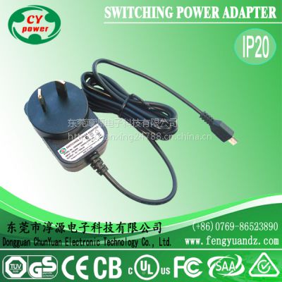 澳规6V1A电源适配器，led铜线丝灯串电源，led荧光板电源适配器