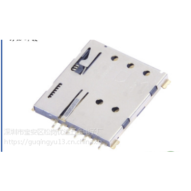 CD 6pin Nano Sim push 6pin+1pin H1.37 PCB-