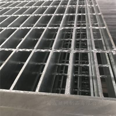 冷却塔平台钢格栅板/Q235检修平台钢格栅板【冠成】