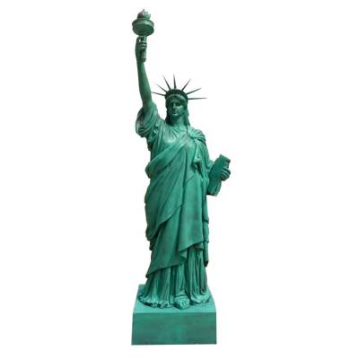 右手举火炬造型太阳女神铜塑像人造砂岩石雕希腊神话人物火炬女神雕塑