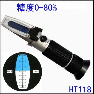 测糖仪0-80%手持糖度计折射仪HT-118 切削液浓度检测折光仪- 供应商网