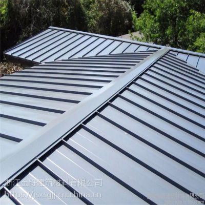 钢结构配合65-430型厚度0.8mm铝镁锰金属屋面墙面钛锌彩钢板|浙江金铄厂家