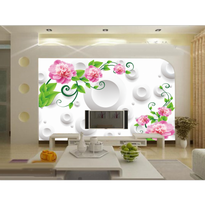 《个性墙纸定制/数码高清玫瑰》8D/3D大型壁画背景墙定制东莞厂家