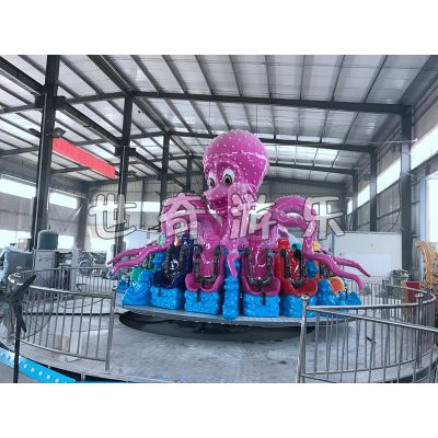 优质旋转小章鱼游乐设备生产厂家 新型陀螺章鱼超酷炫