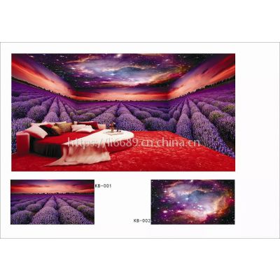 主题酒店茶楼宾馆大幅壁纸背景 个性墙纸定制 无缝3d大型壁画厂家