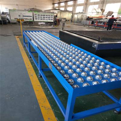 无动力万向球不锈钢输送机牛眼滚珠传送带德隆非标定制重型传输设备