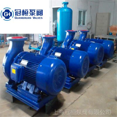 管道循环泵ISW50-200A 4KW立式增压管道泵 热水防爆循环水泵直销