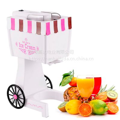 供应广东DIYU新款全自动软冰淇淋机 厂家批发电动家庭自制冰淇淋小机器 果味牛奶雪糕机 冰淇淋制作