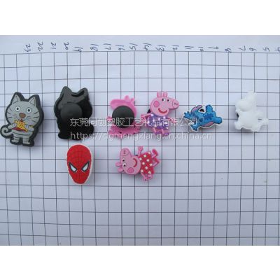 供应pvc软胶鞋扣,塑胶卡通鞋花,可来图来样加工定制