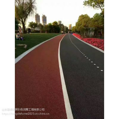 南京冷喷彩色沥青路面制作方法喷涂彩色路面