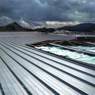 浙江原厂家铝镁锰板 环保耐用430型直立锁边体育馆专用金属屋面