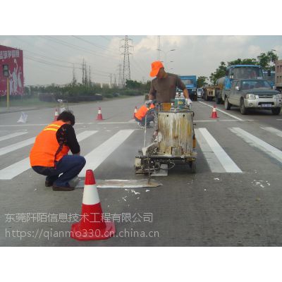 东莞交通道路划线，东莞停车场车位划线厂区标线施工队承包工程