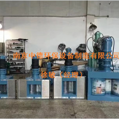 中德牌FS1800×600转鼓式粉碎性格栅除污机工作原理，现场安装粉碎型格栅图例