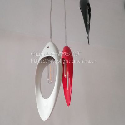 玛斯欧小鱼造型艺术设计现代简约树脂餐厅吊灯MS-P1066LED灯