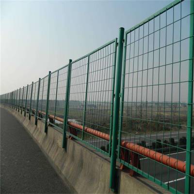 桥梁防抛网 直框护栏网 铁路线路防护栅栏