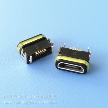 USB 2.0 ˮĸ MICRO 5P Ų β⽺ ˮȼIP67 PCB-