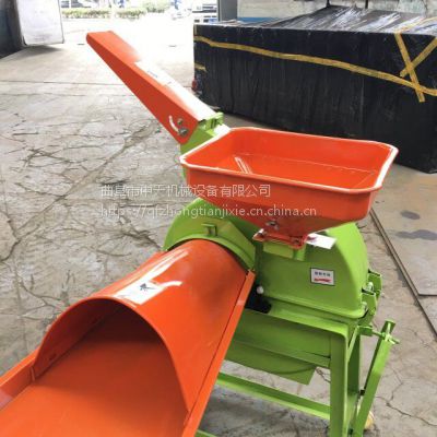 小型饲草粉碎机 小型秸秆饲料粉碎机天津 多用途粉碎机中天