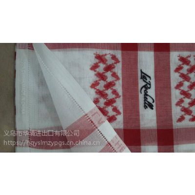 100S丝光棉阿拉伯头巾Arabian mercerized cotton scarf / 全棉方巾