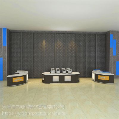 大理石布菲台定制 实木自助餐台设备定制 自助餐台效果图