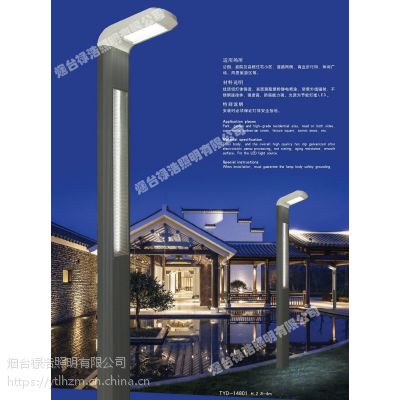 烟台厂家直销4米LED庭院灯5米景观柱灯LED高亮方形景观灯中国结灯