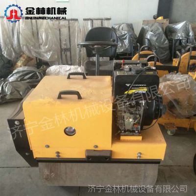 建筑工人好帮手小型压路机 金林机械1吨双轮压路机