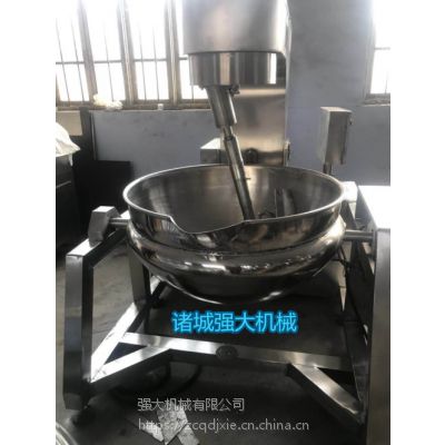强大供应潍坊行星搅拌不粘锅 大型搅拌刮底锅 高粘度食品专用锅
