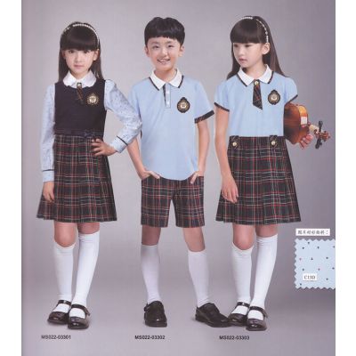 定做英伦校服 夏季校服衬衫 学生服装 幼儿园园服定制 环诚制衣