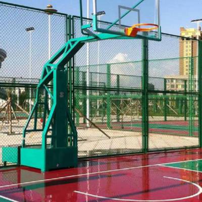杭州篮球场围栏 4米高学校操场隔离网 双赫球场围栏网设施