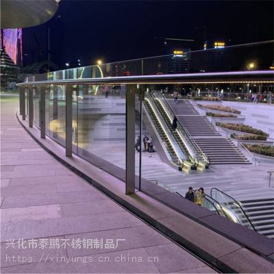 泰鹏 生产不锈钢304楼梯装饰立柱 走廊穿拉丝栏杆