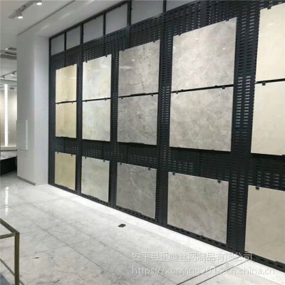 黑色陶瓷展板架子 瓷砖展板样品 济宁市大理石瓷砖展销台