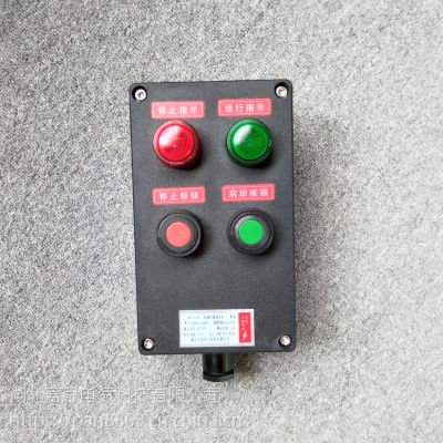 防爆操作柱BZC8060-A2D2操作柱2按钮2灯机旁现场控制操作台挂式