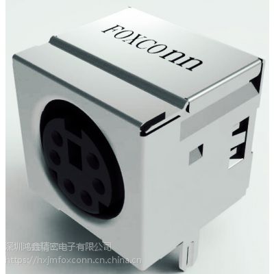 MH11061-H1-4F,鼠标接口，黑色，MINI DIN,6P,富士康连接器