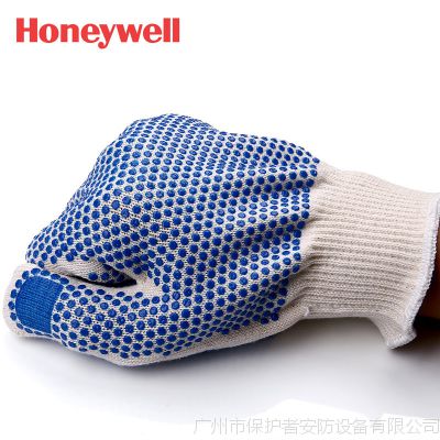 霍尼韦尔2232092CN舒适劳保手套 PVC点塑防滑手套