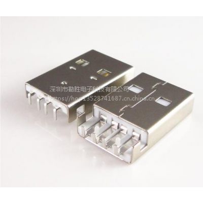 批发A公90度沉板式USB公头 AM90度直脚插板 沉板式 USB连接器