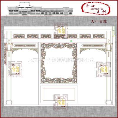 中式古典风格会所、酒店、茶楼装潢设计