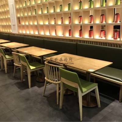 东莞港式茶餐厅家具定做，北欧时尚餐厅卡座沙发来图定制