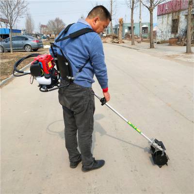 背负式蔬菜基地锄草机 小型松土除草机 果园内锄地设备 乐丰牌