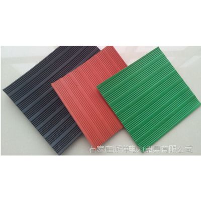 8mm黑色 红色 绿色防滑绝缘皮25KV高压绝缘橡胶垫河北厂家