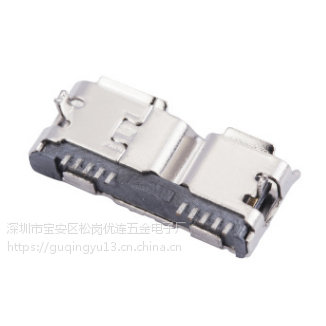 B MICRO USB 3.0 10Pĸ ֱ 12.55 PCB-