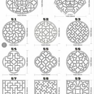 厦门古建窗花椭圆形水泥漏窗