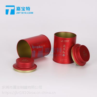 厂家直销云南古树红茶铁罐50克红茶包装茶叶金属容器马口铁罐-JBT-003