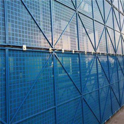 建筑施工外围安全爬架网片金属冲孔防护网