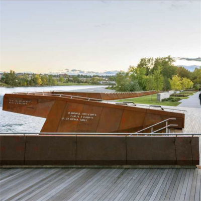 批发供应q355nh钢板耐候钢板文化景墙园林景观钢板镂空雕刻