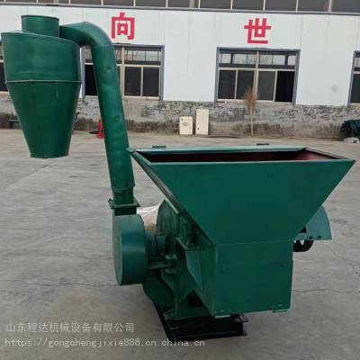 大型沙克龙饲料粉碎机 程达 养殖场草料三相电打糠机