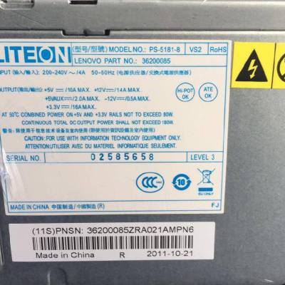 LITEON PS-2162-1L 1600W 80Plus交换式电源供应器 光宝 服务器电源模块