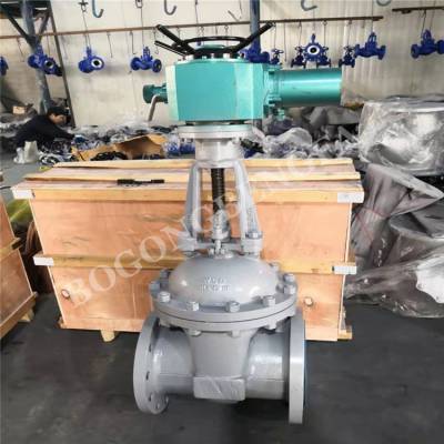 上海渤工 Z941H-16C 电动硬密封法兰闸阀 防爆开关型电动闸阀