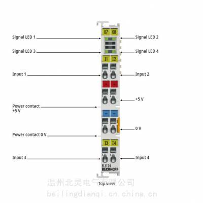 倍福EL1124|EtherCAT端子，4通道数字输入，5V DC，0.05µs