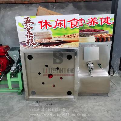 小型电动大米花机器 多功能高粱米绿豆箱式汽油膨化机